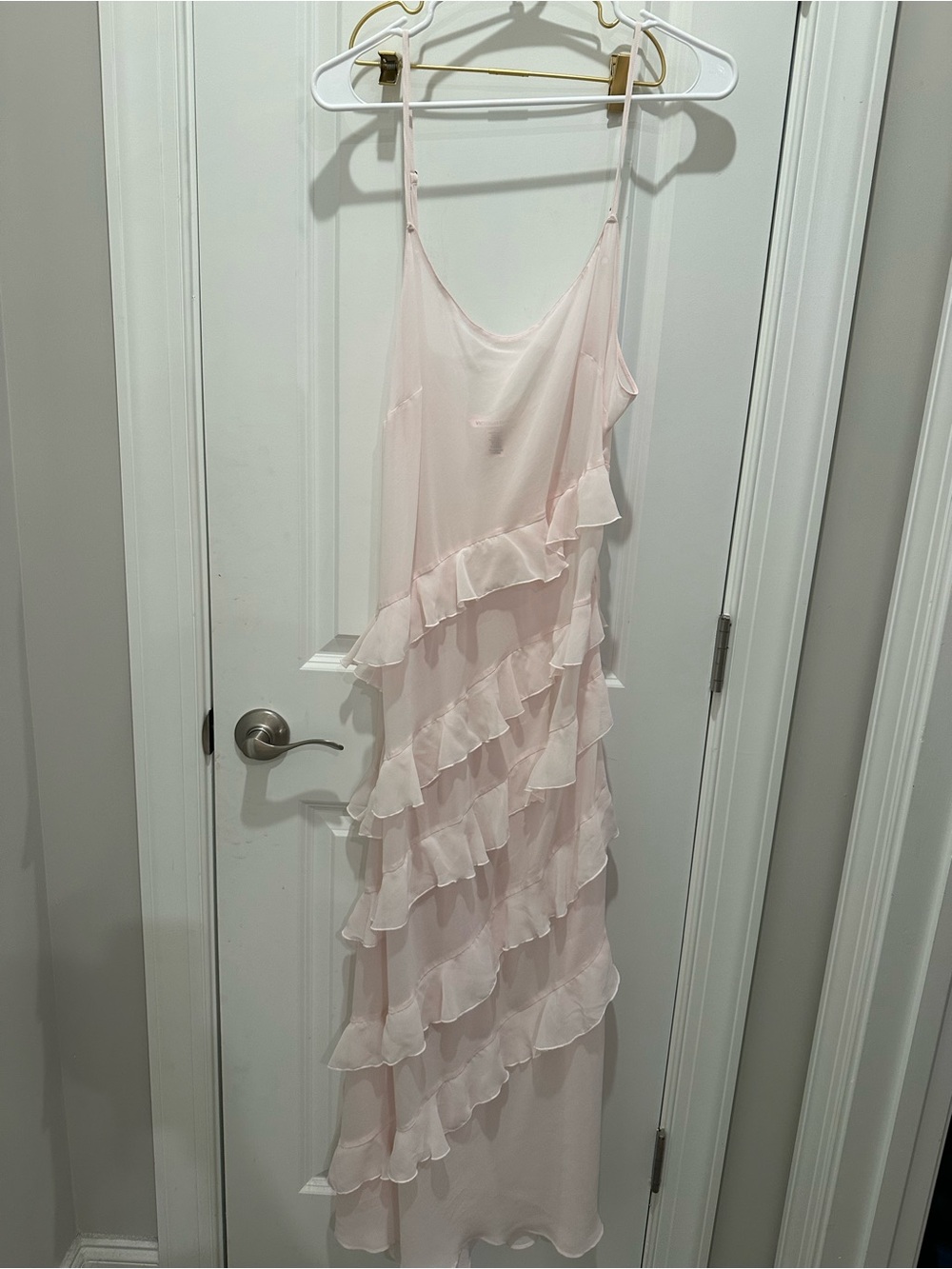 Victoria's Secret pale blush slip camisole